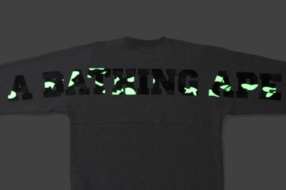BAPE One Point City Camo Big Logo Wide Crewneck Grey