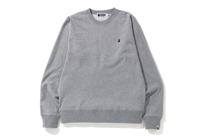 BAPE One Point City Camo Big Logo Wide Crewneck Grey