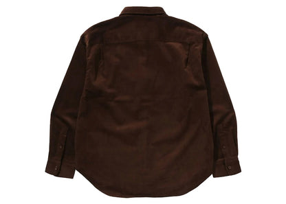 BAPE One Point Corduroy L/S Shirt Brown