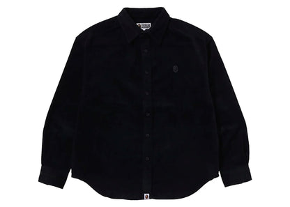 BAPE One Point Corduroy L/S Shirt Charcoal