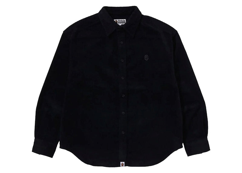 BAPE One Point Corduroy L/S Shirt Charcoal