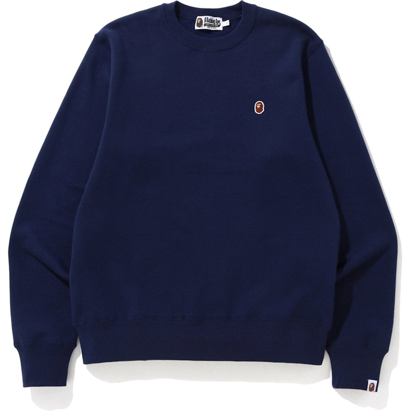 BAPE One Point Crewneck Navy
