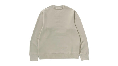 BAPE One Point Crewneck Sweatshirt (FW25) Beige