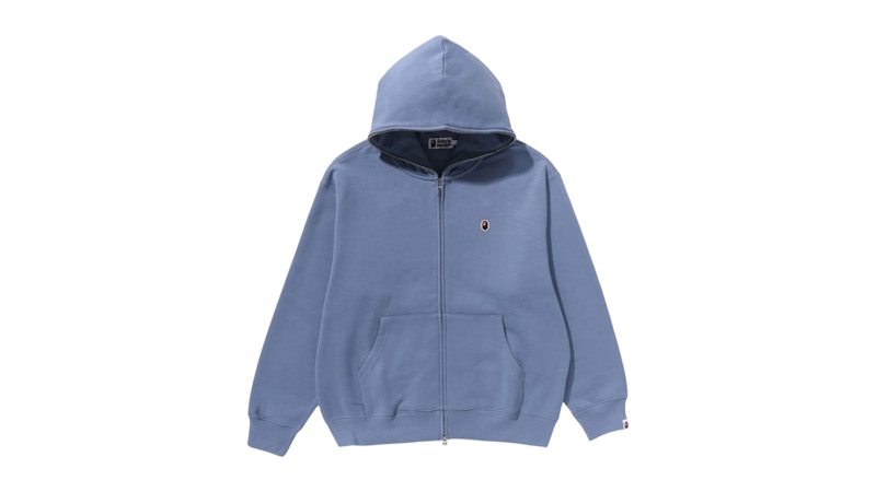 BAPE One Point Full Zip Hoodie (FW25) Blue