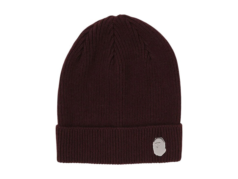 BAPE One Point Knit Cap (FW24) Brown