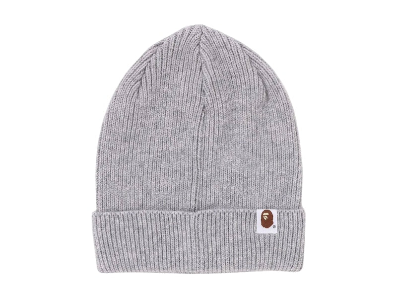 BAPE One Point Knit Cap (FW24) Grey