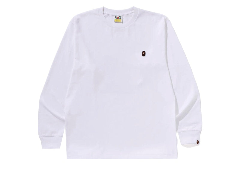 BAPE One Point L/S Tee White