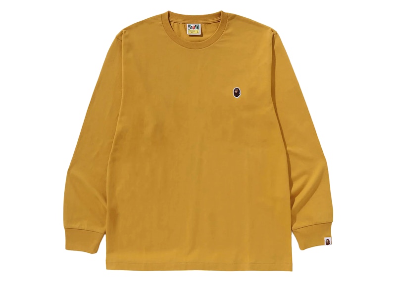 BAPE One Point L/S Tee Yellow