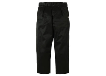 BAPE One Point Loose Fit Chino Pants Black