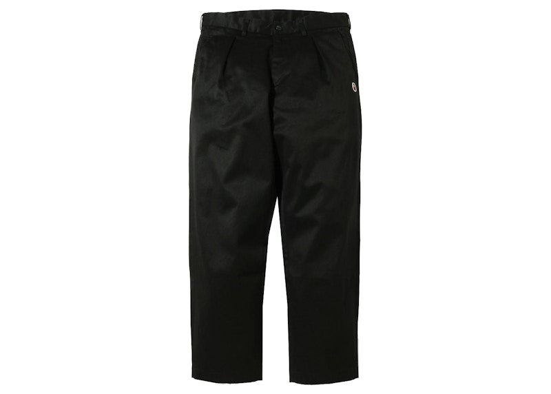 BAPE One Point Loose Fit Chino Pants Black