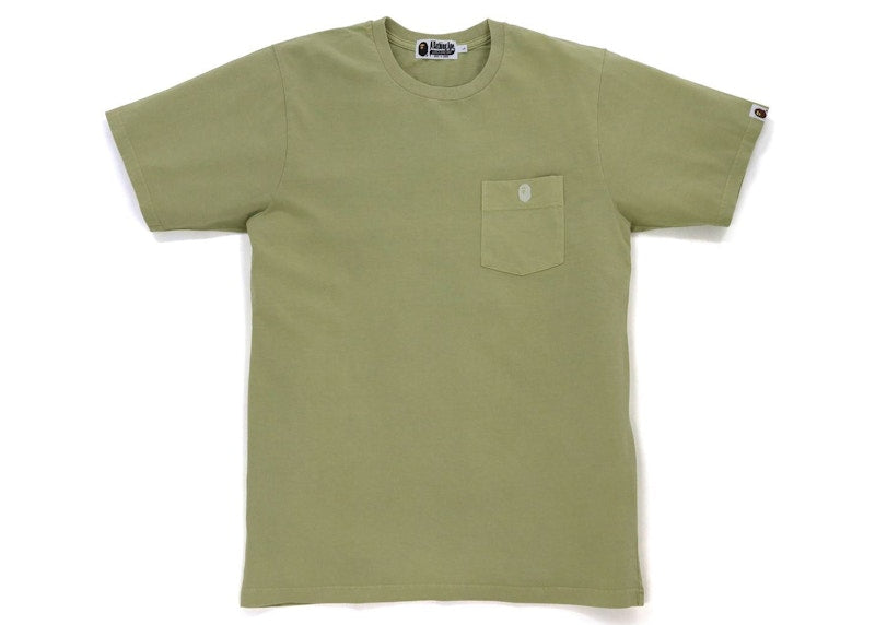 BAPE One Point Overdye Pocket Tee Beige