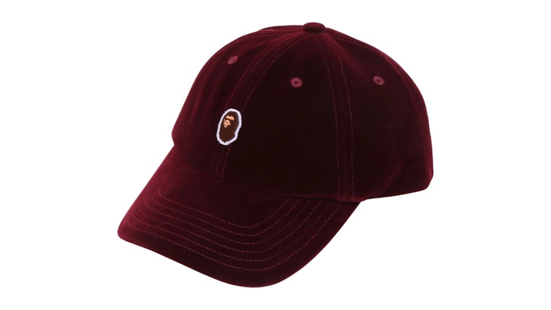 BAPE One Point Panel Cap Burgundy