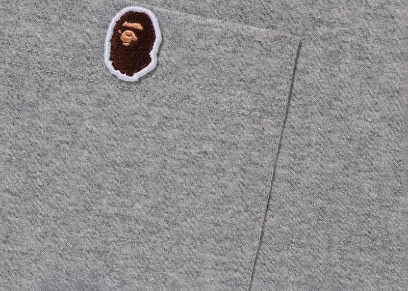 BAPE One Point Pocket Tee Grey