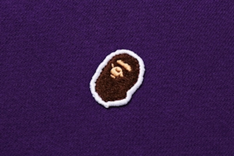 BAPE One Point Pullover Hoodie Purple