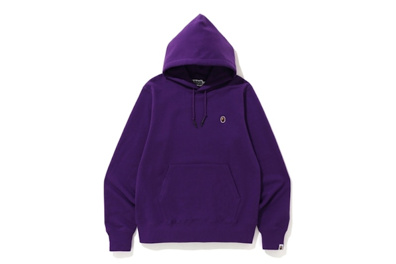 BAPE One Point Pullover Hoodie Purple