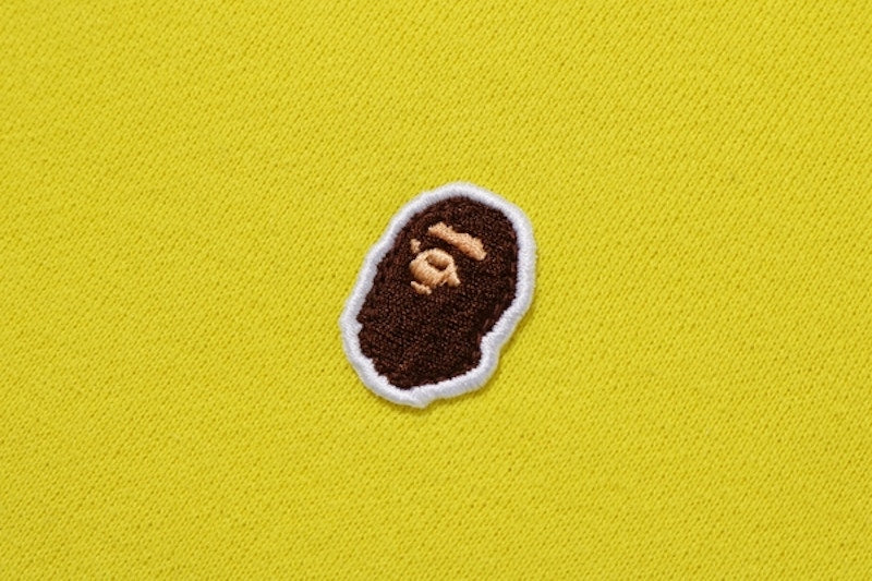 BAPE One Point Pullover Hoodie Yellow