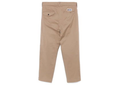 BAPE One Point Relaxed Fit Chino Pants Beige