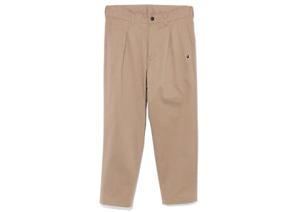 BAPE One Point Relaxed Fit Chino Pants Beige