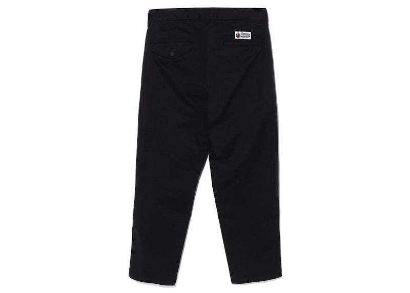 BAPE One Point Relaxed Fit Chino Pants Black