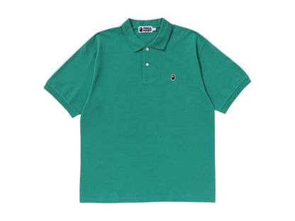 BAPE One Point Relaxed Fit Polo Shirt Green