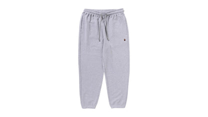 BAPE One Point Relaxed Fit Sweat Pants Gray