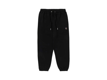 BAPE One Point Relaxed Fit Sweatpants Black