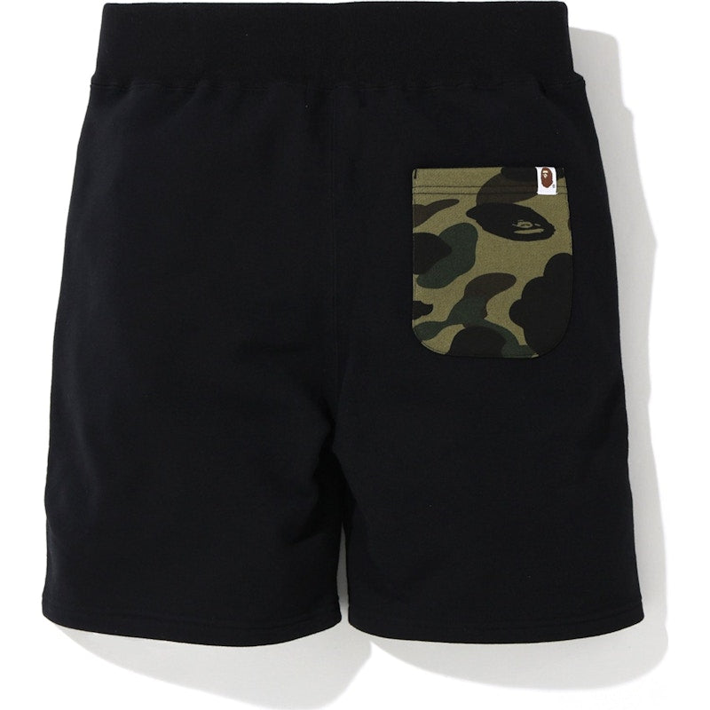BAPE One Point Sweat Shorts Black/Green