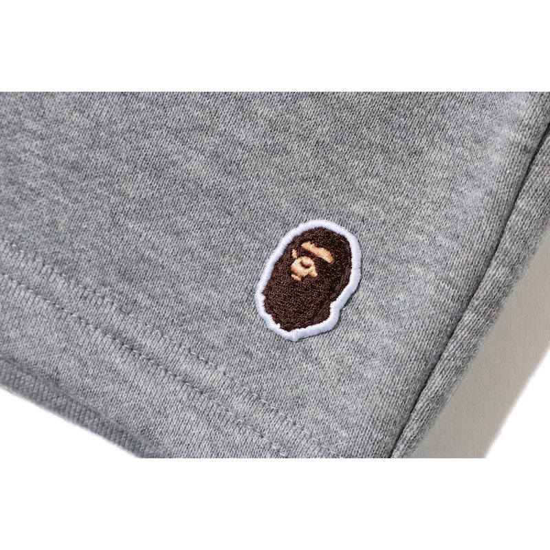 BAPE One Point Sweat Shorts Grey/Yellow