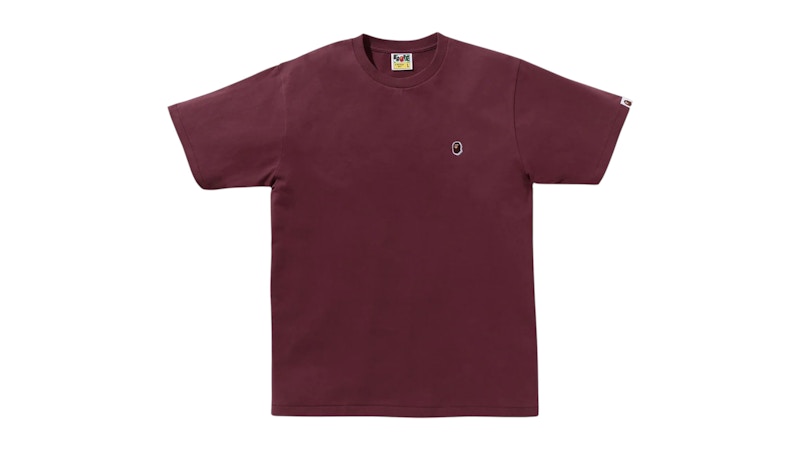 BAPE One Point Tee Burgundy