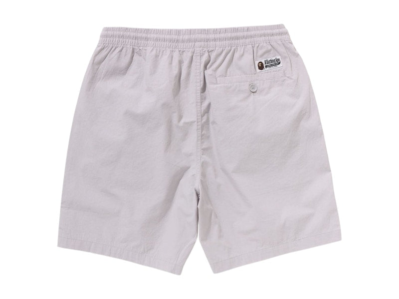 BAPE One Point Twill Relaxed Fit Shorts Gray