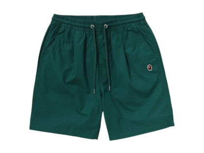 BAPE One Point Twill Relaxed Fit Shorts Olivedrab