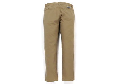 BAPE One Point Wide Fit Chino Pants Beige