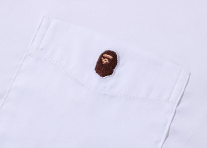 BAPE One Point Wide Fit S/S Shirt White