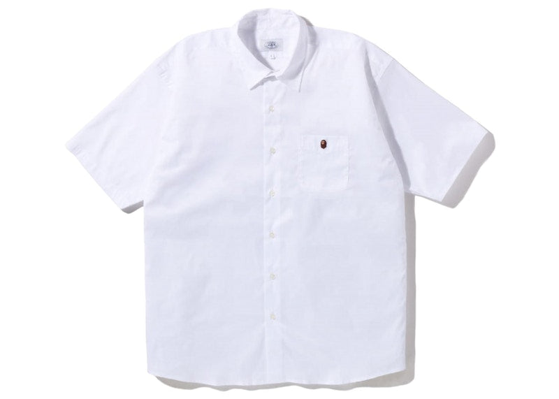 BAPE One Point Wide Fit S/S Shirt White
