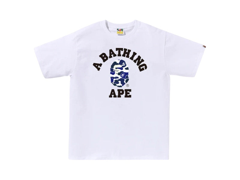 BAPE Online Exclusive College Bapec Tee White