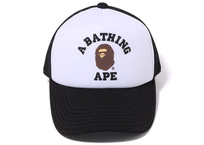 BAPE College Mesh Cap Black