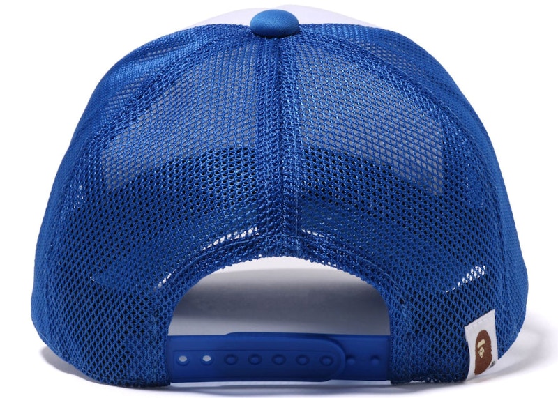 BAPE College Mesh Cap Blue