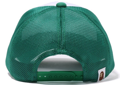 BAPE College Mesh Cap Green