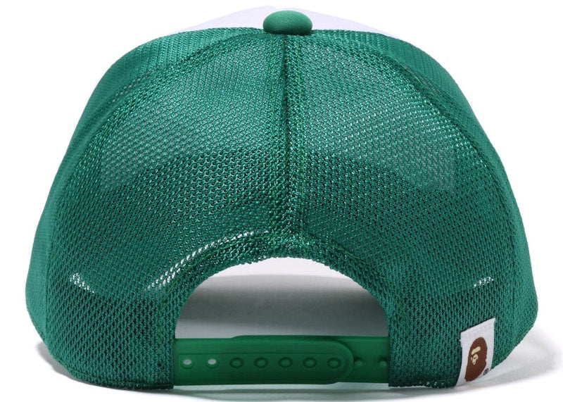 BAPE College Mesh Cap Green