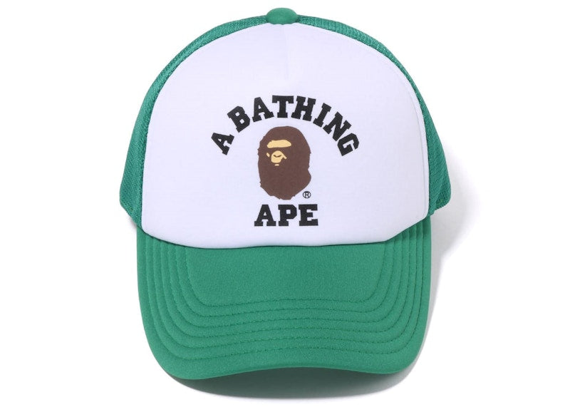 BAPE College Mesh Cap Green