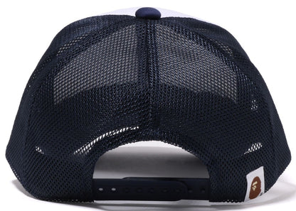 BAPE College Mesh Cap Navy