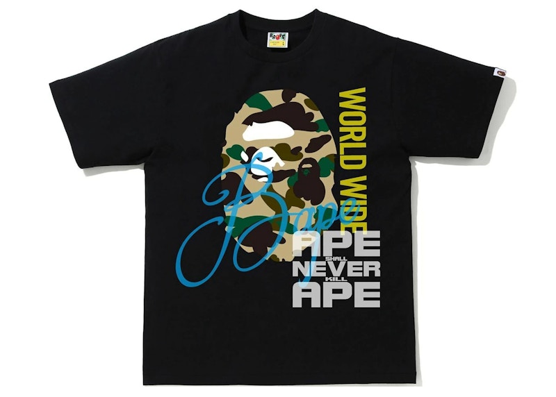 BAPE Over Print Tee Black