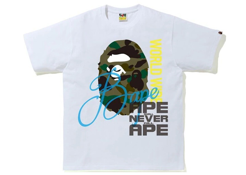 BAPE Over Print Tee White