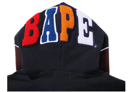 BAPE Overdye 2nd Ape Full Zip Hoodie Black