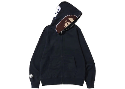 BAPE Overdye 2nd Ape Full Zip Hoodie Black