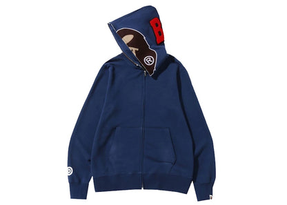 BAPE Overdye 2nd Ape Full Zip Hoodie Navy