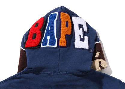 BAPE Overdye 2nd Ape Full Zip Hoodie Navy
