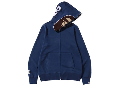 BAPE Overdye 2nd Ape Full Zip Hoodie Navy