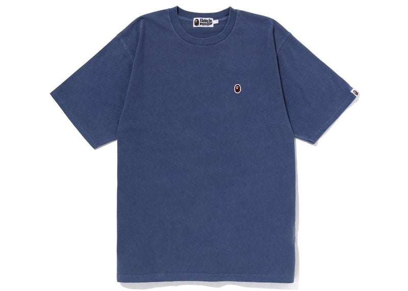 BAPE Overdye Ape Head One Point Relaxed Fit Tee Navy