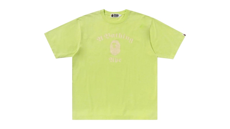 BAPE Overdye Relaxed Fit Tee Yellow
